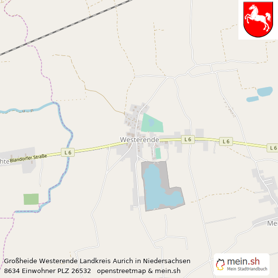 Groheide Westerende  Lageplan